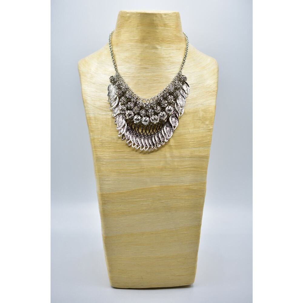 Statement Necklace Collar Sparkling Rhinestone Cr… - image 7